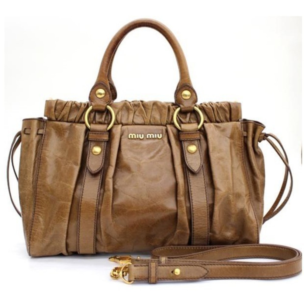 Miu Miu 2way Shoulder Bag Brown - image 1